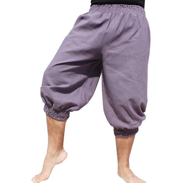 RaanPahMuang Capri Length Elastic Stretch Waist and Hem Warm Cotton