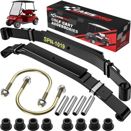 CASISPRO Heavy Duty Golf Cart Rear 4-Leaf Spring Kit for Club Car DS 1982-UP, Club Car Rear Leaf Spring Kit with Bushings & Sleeves, OEM# 102006501 1014675 1011149 1012618 1012324 1010974