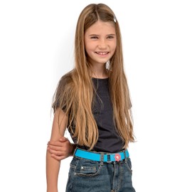 Olata Girls’ Elasticated Flower Belt (1-6 Years). Red