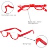 SIGVAN 4 Pairs of Colorful Fashion Half Moon Frame Reading