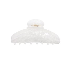 HAIMEIKANG Large Acetate Hair Claw Clip for Women - French Style Hair Claws for Thick Hair with Non-Slip Teeth, Hair Accessories for Updos, Buns & Ponytails