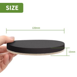 COVERCORNER Furniture Sliders for Hardwood Floors 8 PCS - 4 3/4 inch Sliders for Moving Furniture – Felt Furniture Pads for Hardwood Floors