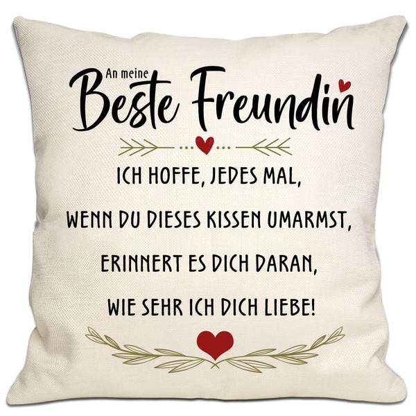 Best Friend Cushion Cover I Hope Every Time You Hug