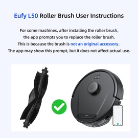 3 Pack Replacement Roller Brushes for Eufy L50, L60, L60 SES