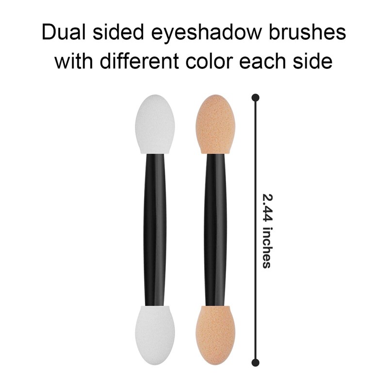 Cuttte 120PCS Disposable Dual Sides Eye Shadow Sponge Applicators with
