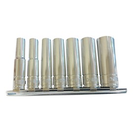 ESCO EA687AT-100 1/4" sq Deep Socket Set (Inch)