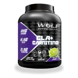 Cla + Carnitina Wolf Suplementos 1kg Pre Entreno 200serv Limón