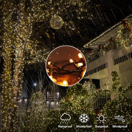 LIGHTSHARE 300LED 99FT String Lights Warm White, 8 Modes 30V Plug in Fairy Lights with Remote Control for Home Garden Yard Christmas Wedding Holiday Party Thanksgiving Festival Decoration