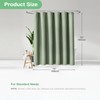 Dynamene Sage Green Shower Curtain - Waffle Textured Heavy Duty