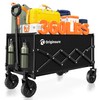 Originsure Collapsible Wagon Cart Foldable - Lightweight Portable Heavy Duty