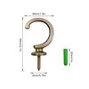 AMONENZ Pack of 2 Curtain Tiebacks Hooks, Tiebacks for Curtains,