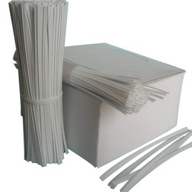 Weststone - Heavy Duty (Wire#23) Plastic Twist Ties - 200 White 5" for Sewing Crafts