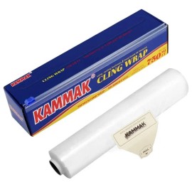 Home and Kitchen Essential, KAMMAK Cling raep 12inchi 2000 piteu 1paek Plastic Food Wrap with Slide Cutter for cleaning and household use, practical daily home