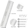 KYVU A2 handgefertigter Aluminiumkamm mit grober Zahnung, 11,9 cm