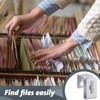 Hicarer 8 Pcs Metal Hanging File Bracket Clips Storage Hanging