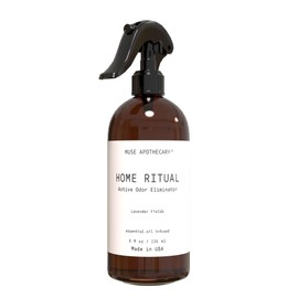 Muse Apothecary Home Ritual Active Odor Eliminator Spray - Odor Eliminator for Home - Furniture Deodorizer Spray & Bathroom Odor Eliminator - Essential Oil Air Freshener - 8oz, Lavender Fields