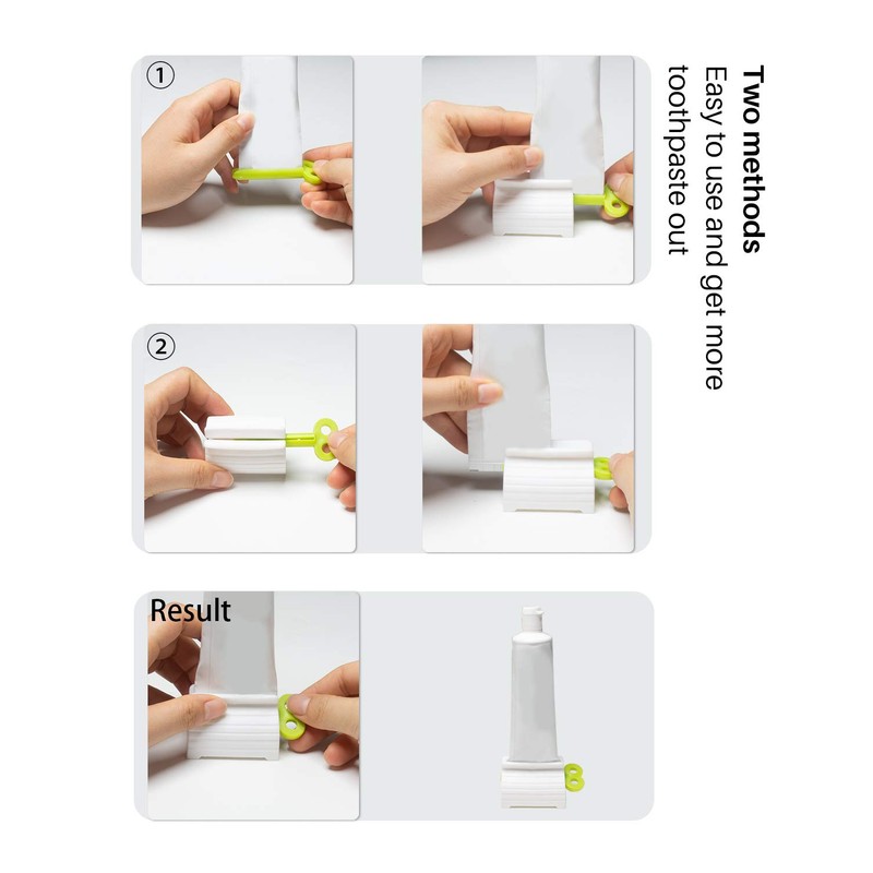 MoHern Toothpaste Squeezer, 4 Pcs Toothpaste Tube Squeezers, Multi-Purpose Toothpaste