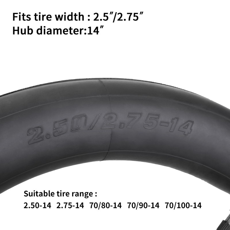 2.5/2.75-14 Inner Tubes for 60/100-14 Tire 50cc 110cc 125cc 140cc