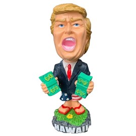KC Hawaii President Trump Dashboard Doll with Money Stacks 4 Inch