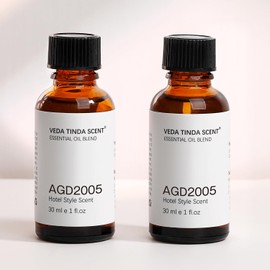 VEDA TINDA SCENT Hotel Diffuser Oil Blend, Hotel Scent Essential Oils for Home Waterless Diffuser, AGD2005 Luxury Fragrance Oil 2 Fl Oz (2 x 30ml)