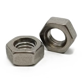 TITAN MANIA Hex Nuts M5 M6 M8 M10 Titanium Ultra Lightweight Heavy Duty Rust Resistant (M5 x 7 Pieces)