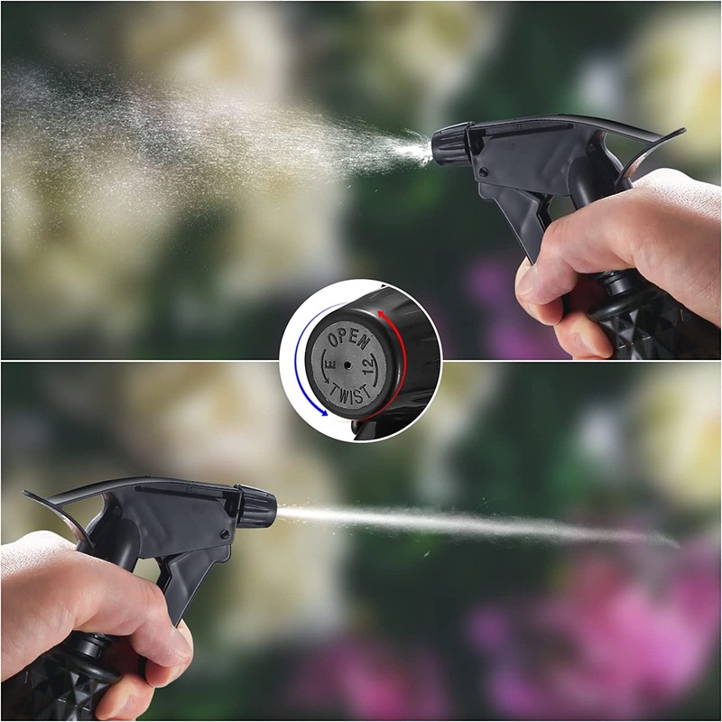 wugongshan 2 Pcs Spray Bottles, 500 ml/17 oz Empty Water