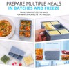1/2 Cup Silicone Freezer Tray With Lid,Silicone Freezer Molds 6-Pack