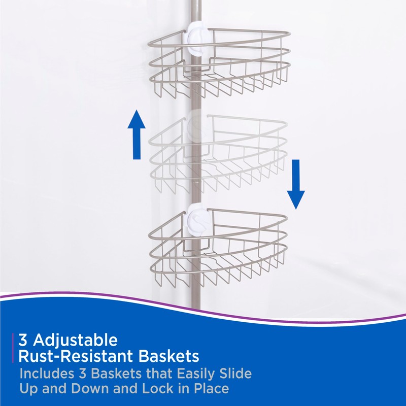 Kenney KN614128 Easy Slide Adjustable Height (6' 9"-9') Spring Tension