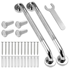 Sudnsadaks 2pcs Haltegriff Bad für Senioren, 304 Edelstahl 30cm Dusche Badewannengriff mit Gerändelte Fläche, Bad Wannengriff, Badezimmer Duschgriffe Sicherheitsgriff für Wandmontage wc Bad Rutschfest