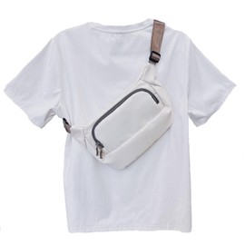 Risfiire Trendy Anti-Theft Sling Bag - RFID Crossbody Chest Bag, Lightweight Travel Shopping Street Style for Women Men(White)