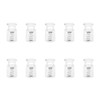 Tupalizy 21x11mm Clear Plastic Cord Locks Spring Stoppers Slider Clips