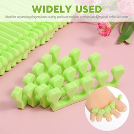 FOMIYES 100 Pairs Disposable soft toe separators silicone toe spacers foam toe stretcher Toe Separators Soft