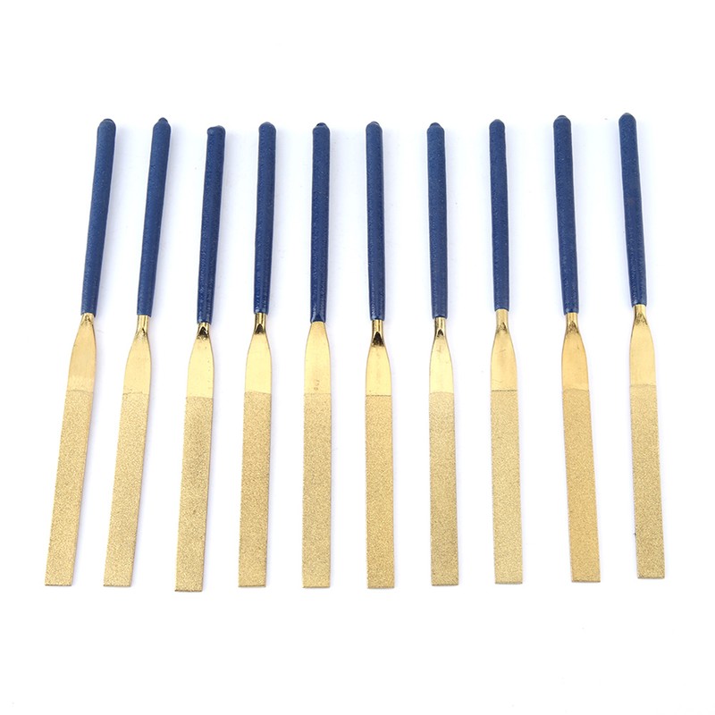 10Pcs High Wear resistant Diamond Flat Files Jewelry Repair Tool