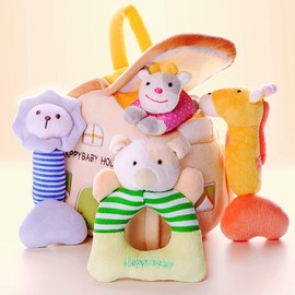 IPlay, iLearn newborn girls and boys gift, baby soft mouse toy set