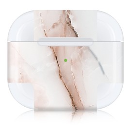 Finest Folia Sticker Set Compatible with Apple AirPod 3 Wireless Bluetooth Headphones and Charging Case Vinyl Film Skin Design Cover Custom Fit R189 (3rd Generation, 18 Marble Bicolor)