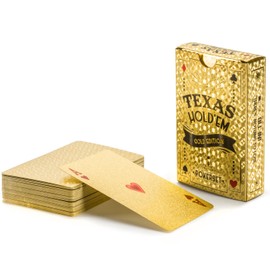 Gold Poker Cards Playing Cards Made Of PVC Plastic Deck Waterproof Golden Foil