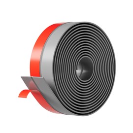 Pluden Weather Stripping, 2inch (W) x 20ft (L) Door Weather Stripping, Door Silicone Seal Strip, Sealing Tape for Door Draft Stopper Adhesive Tape for Doors Windows and Shower Glass Gap, Gray