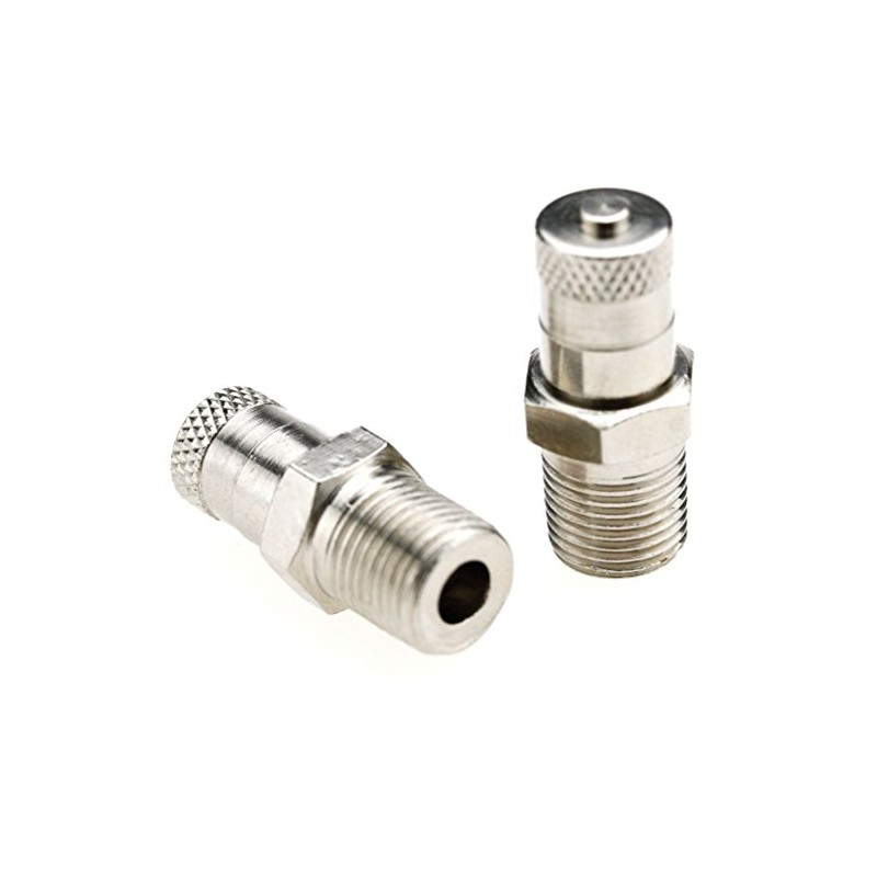 2X 1/8" BSP BSPT Schrader Tank Valve 25MM Wheel AIR