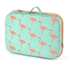 Mayjoy Bamboo Lap Desk with Storage, Cover Removable Lap Desk for Lap, Computer Laptop Stand on Lap, Work on Bed or Couch, Write or Draw on Your Lap (Aqua)