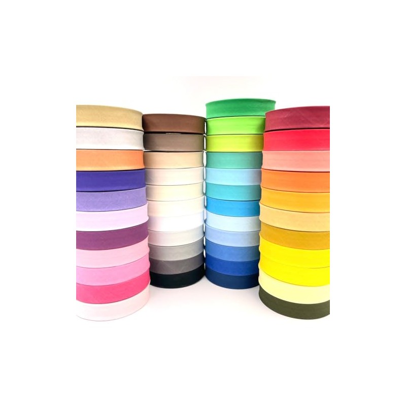 Craft Cult 25mm Wide Plain Bias Binding Tape - 25