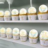 Gyufise 48Pcs Edible Baptism Cupcake Toppers Wafer Paper God Bless