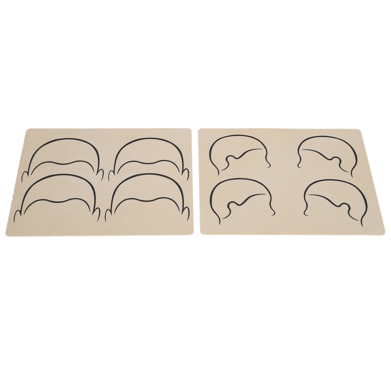 10pcs Tattoo Scalp Practice Skin Front Side Ink Free Rubber