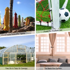 Tarp Bungee Balls Ties 6 Inch,30 PCS Tarp Ball Bungee Cords Heavy Duty Canopy Tie Downs for Canopy,Camping,Shelter,Gazebo,Projector Screen,Tent Poles with UV Resistant