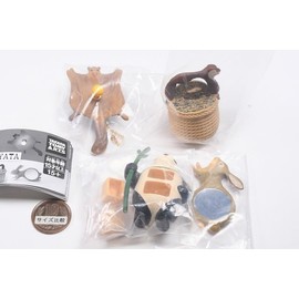 KIYATA Wooden Art Miniature Collection (Complete Set of 4 Types) Gacha Capsule Toy