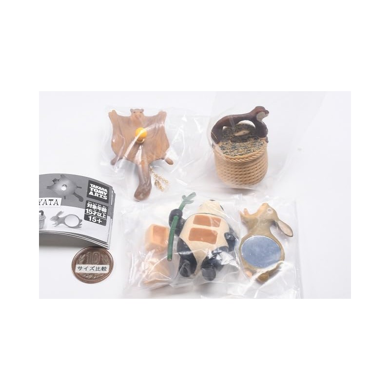 KIYATA Wooden Art Miniature Collection (Complete Set of 4 Types)