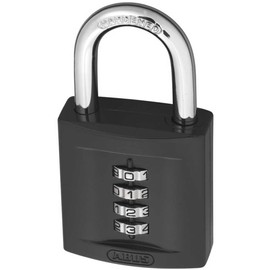 ABUS Combination Lock 158/40 - Padlock with Cast Zinc Housing - with Individually Adjustable Combination Code - ABUS Security Level 4 - Dark Grey