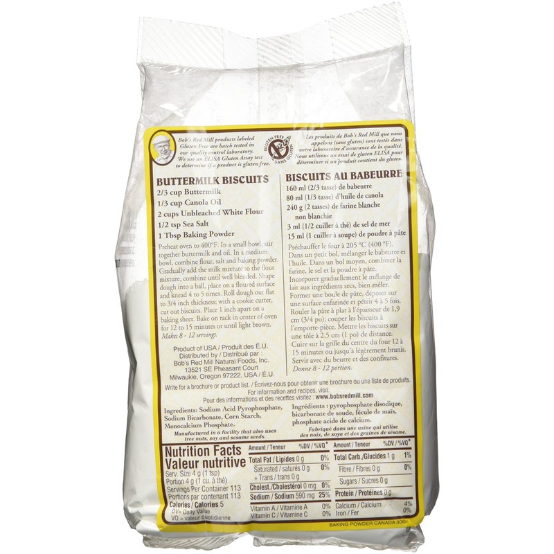 Bob's Red Mill Baking Powder, 397 gm