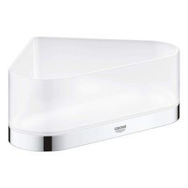 GROHE Selection Corner Shower Tray with Holder Chrome 41038000