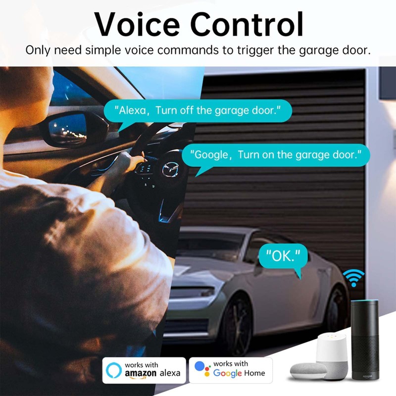 Smart WiFi Garage Door Opener - Bryxium Universal Wireless Remote