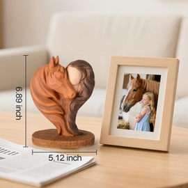 Horse Gifts for Girls Women - Horse Stuff Figurine Gifts for Horses Lovers Women Sculpted Hand-Painted Resin Cowgirl Equestrian Memorial Gift